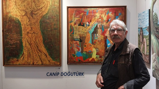 Canip Doğutürk, ArtContact Fuarı’nda Eserleriyle Göz Doldurdu.
