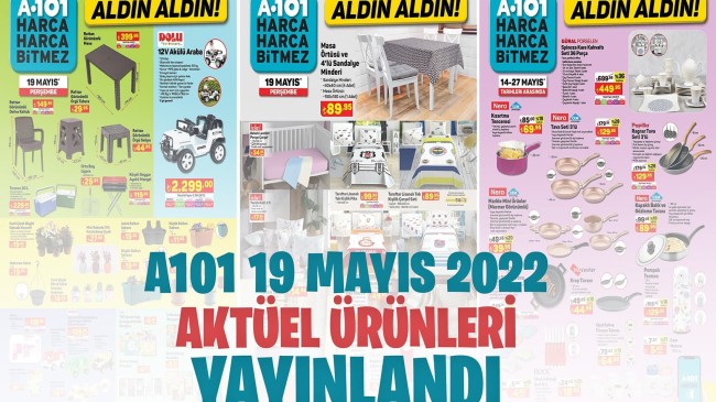 A101 19 Mayıs 2022 Aktüel Kataloğu Yayınlandı