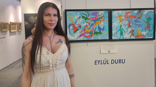 Eylül Duru eserleriyle Gazze’deki soykırıma hayır diyor