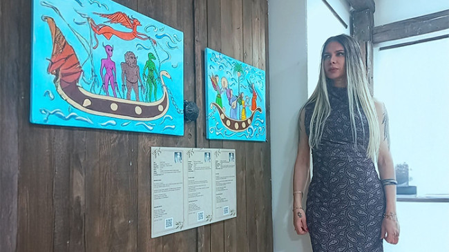 Eylül Duru, “Meleklerin Gemisi” adlı eseriyle Gazze için barış mesajı verdi
