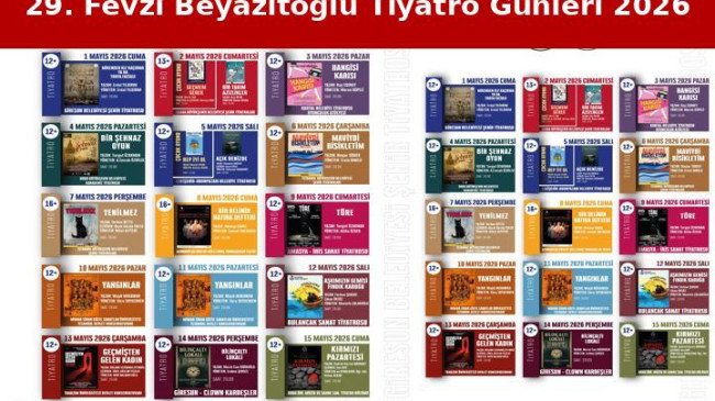 29’uncu Fevzi Bayazıtoğlu Uluslararası Tiyatro Günleri için geri sayıma başlandı