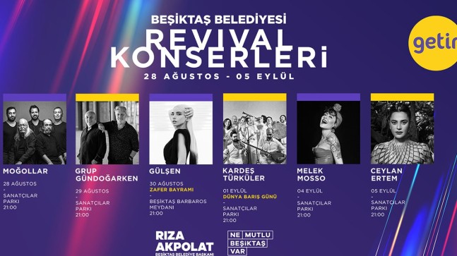 Beşiktaş’ta Revival Konserleri başlıyor